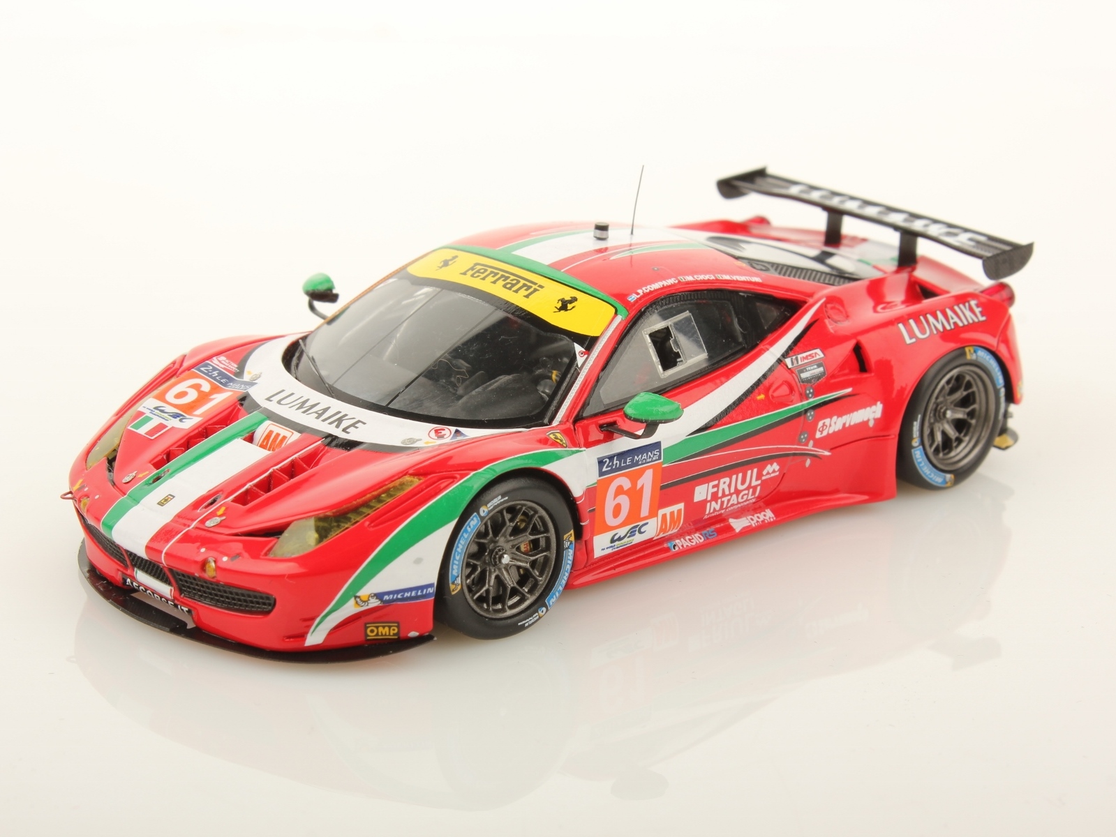 ■ルックスマート 1/43 2014 フェラーリ458 イタリア GT2 #70 ルマン24h チームタイサン