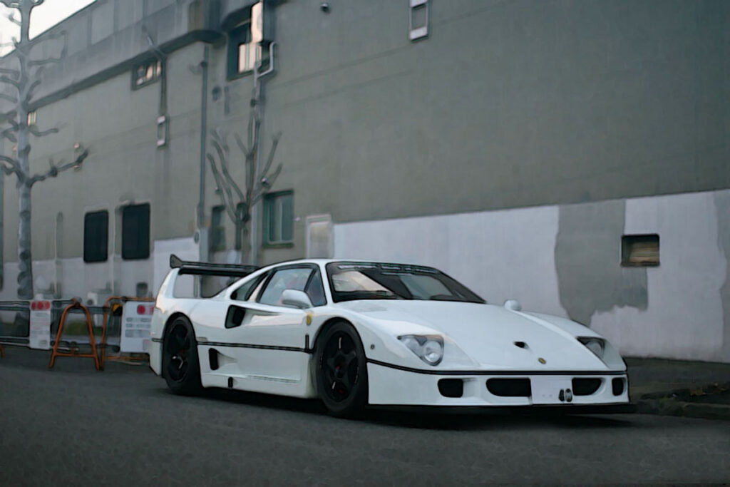 Ferrari f40 white