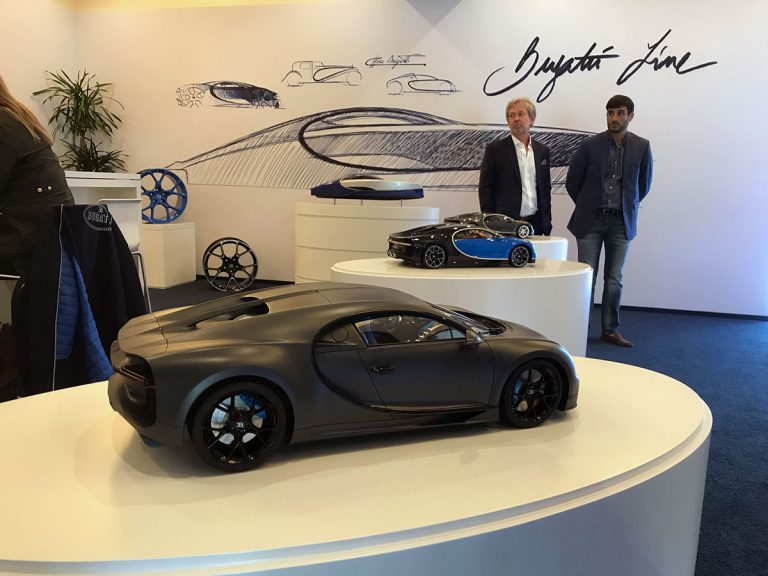 Bugatti Chiron  in 1:8 scale by MR Collection Models @Bugatti Hospitality