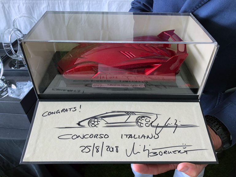 MR Group sculpture awarded the “Best in show” at Concorso Italiano 2018.