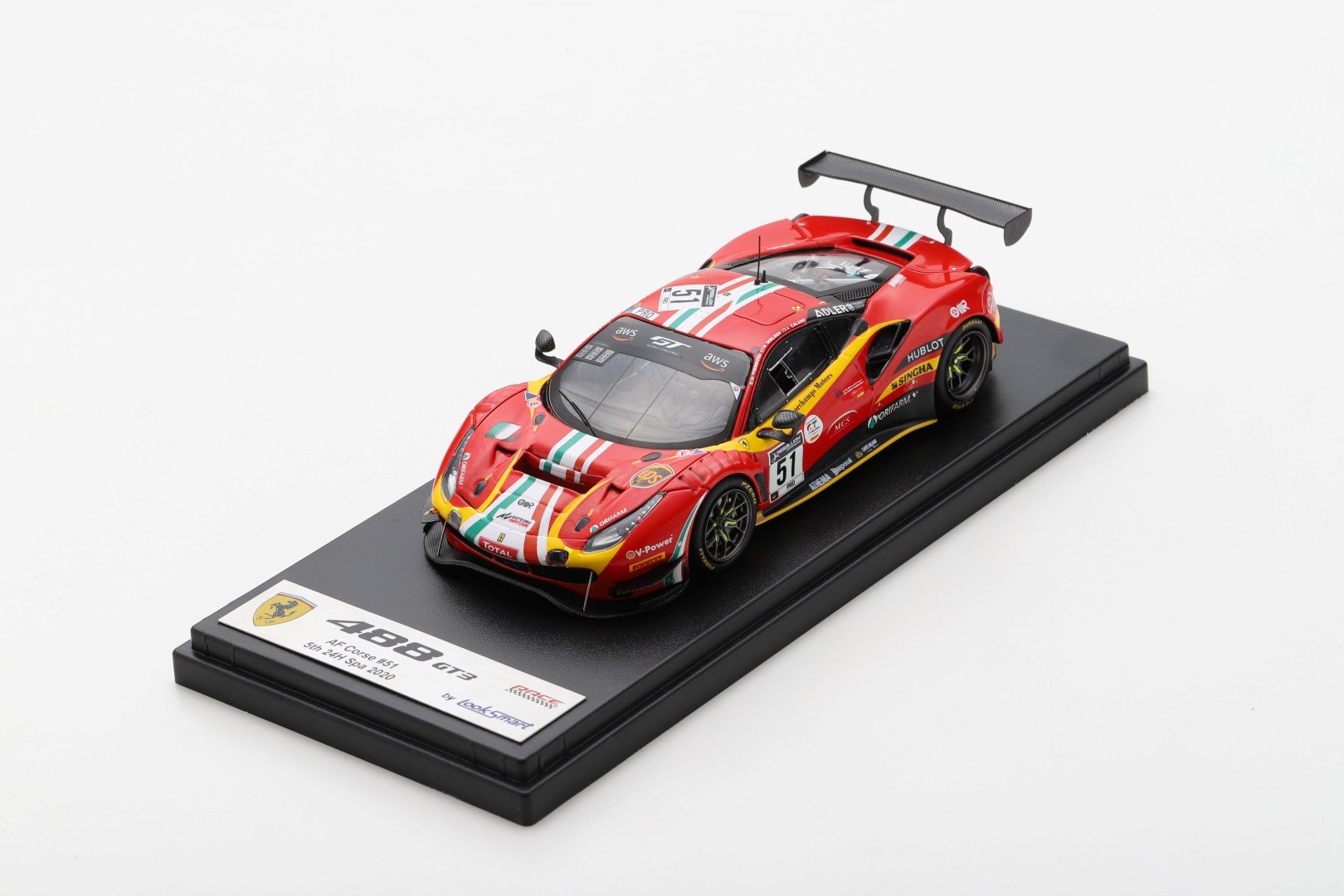 1/43 ルックスマート フェラーリ 488 GT3 AF Corse 24h Spa 2020 Car