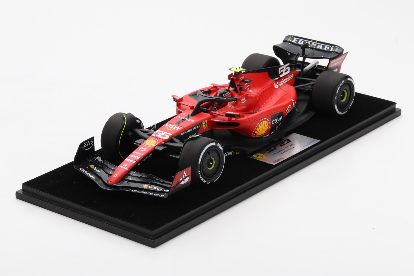 Scuderia Ferrari SF-23 Carlos Sainz 4th Bahrain GP 1:18 - Looksmart Models