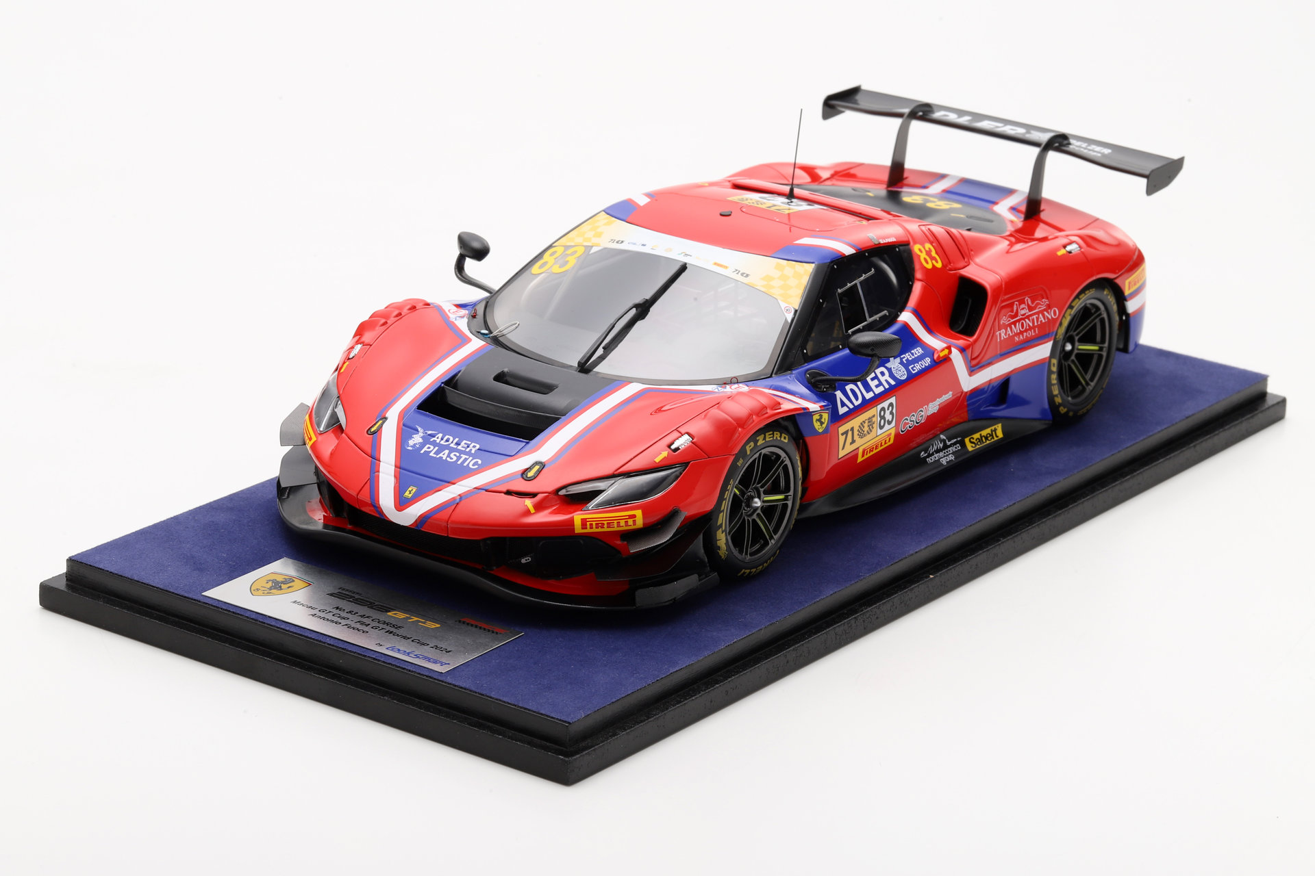 Ferrari 296 GT3 No.83 AF CORSE SRL - Macau GT Cup - FIA GT World Cup 2024 - 1:18