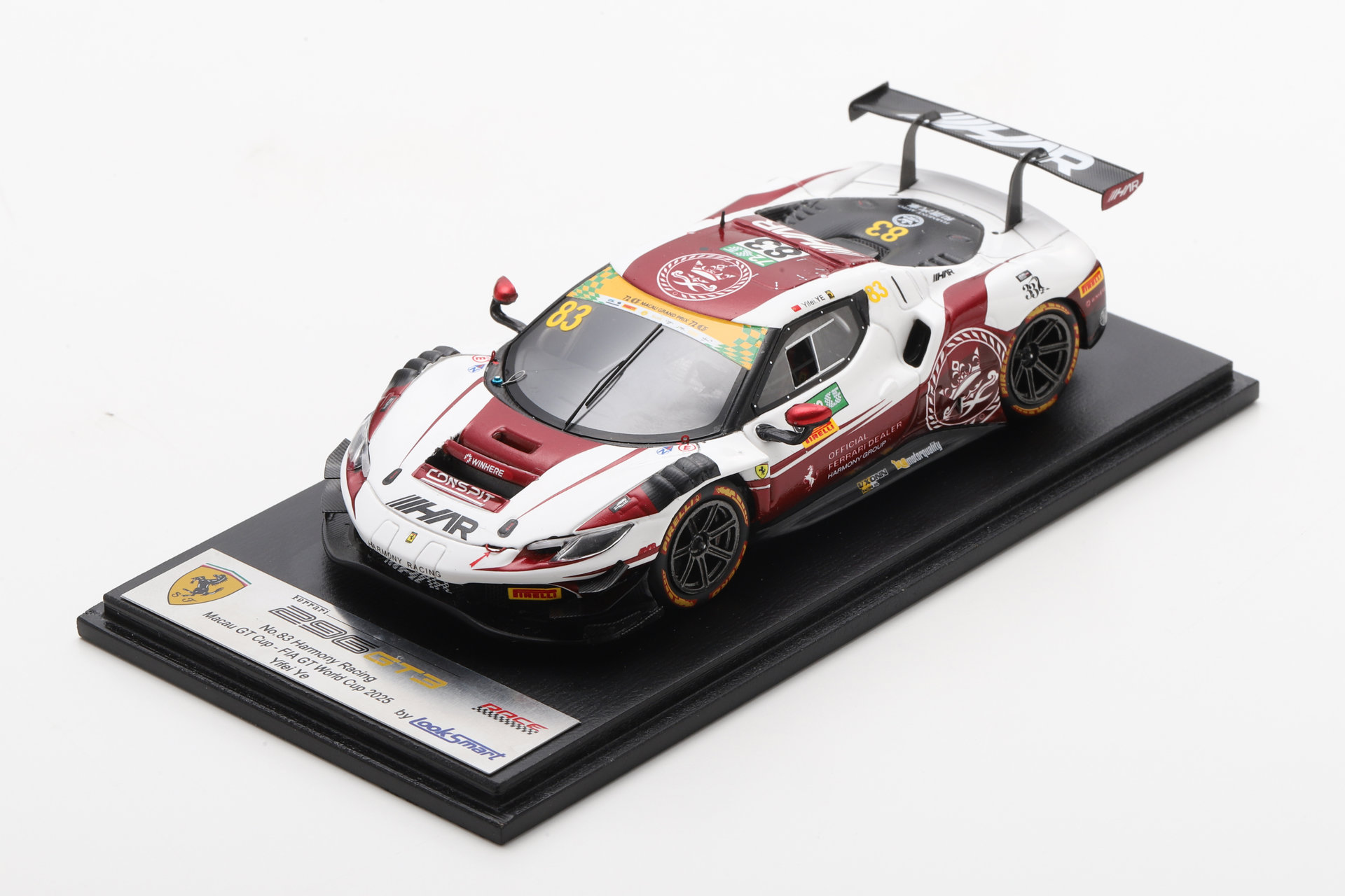 Ferrari 296 GT3 No.83 Harmony Racing Macau GT Cup - FIA GT World Cup 2025 Scale 1:43