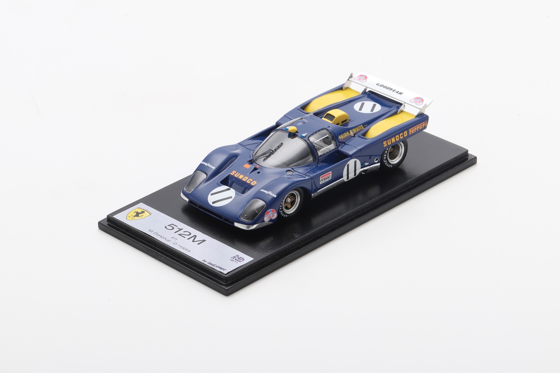Ferrari 512M #11 24H Le Mans 1971 M. Donohue D. Hobbs Scale 1:43