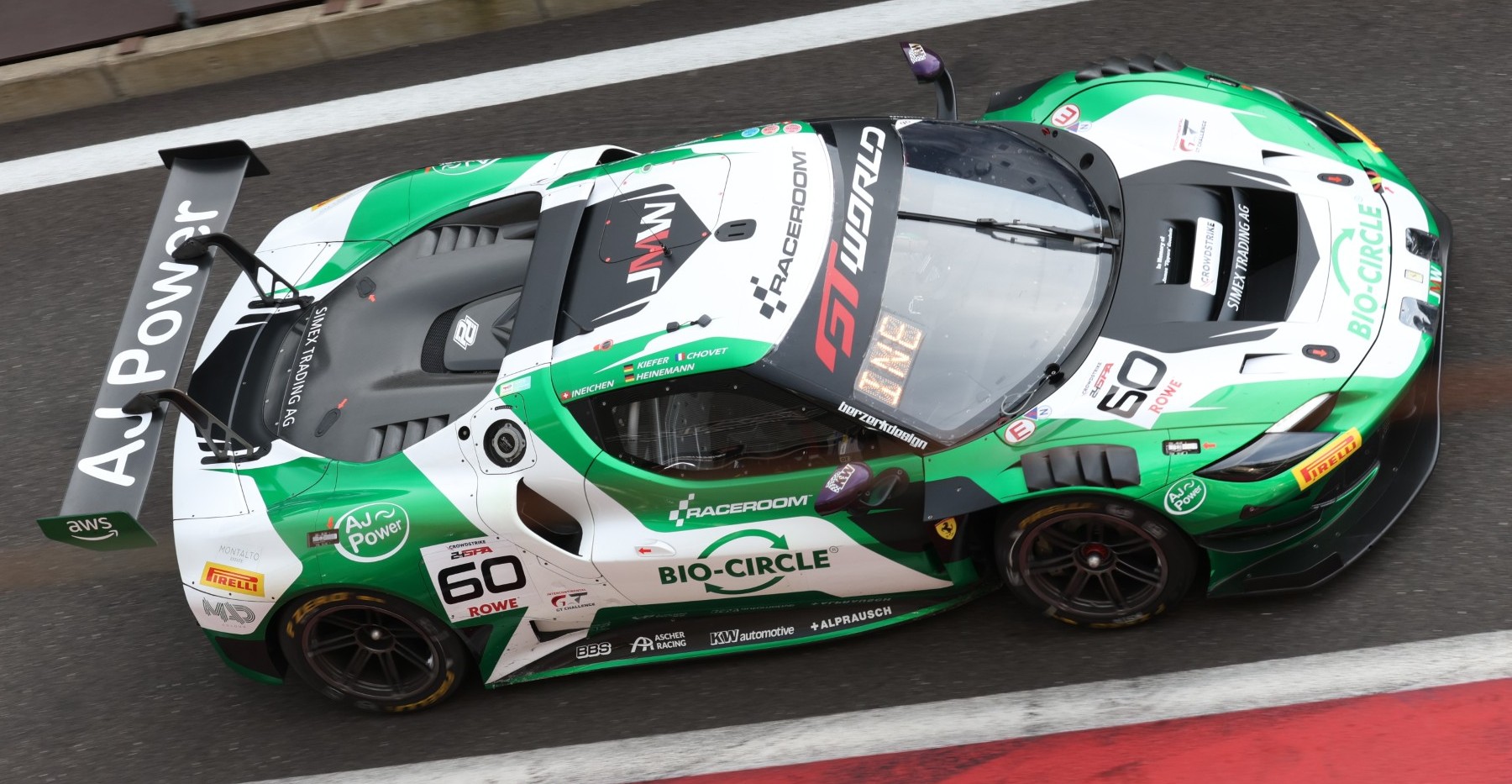 Ferrari 296 GT3 Evo - No. 60 JMW Motorsport 24H Spa 2026 Scale 1:43